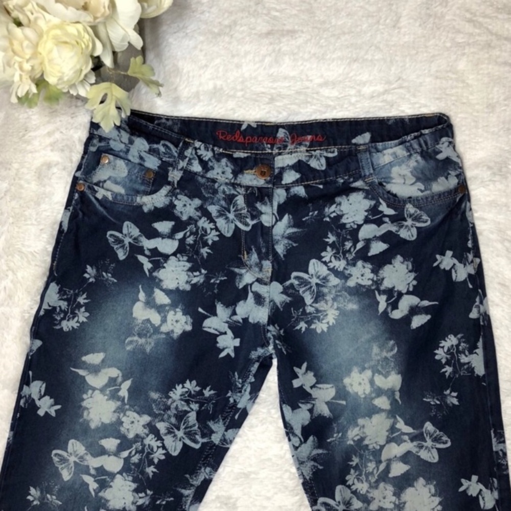 ❤️Cute Butterfly Blue Jeans